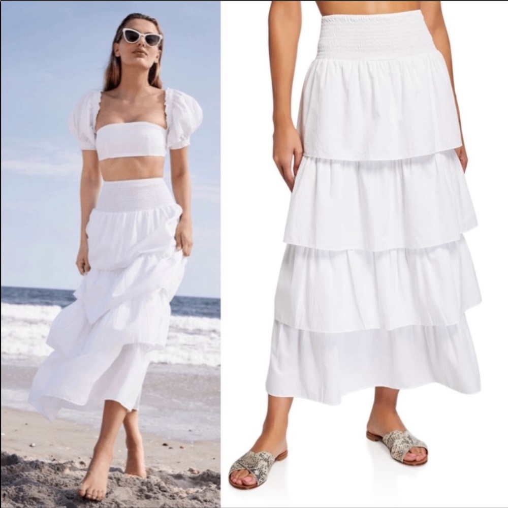 WeWoreWhat COCO CROP TOP & PALOMA TIERED SKIRT